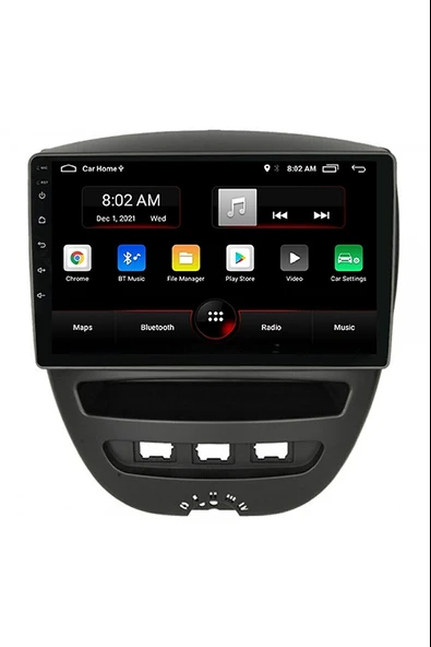 Drivetec  Citroen C1 2005-2014 Android 2 Gb + 32 Gb Carplay Multimedya - Resim 2