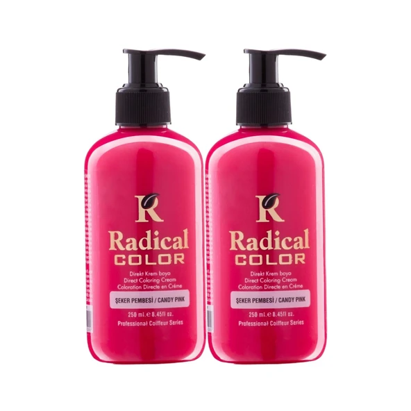 Radical Color NEW 25/Candypink Amonyaksız Su Bazlı Saç Boyası 250 ML 2 Adet Şeker Pembesi ürün görseli 1