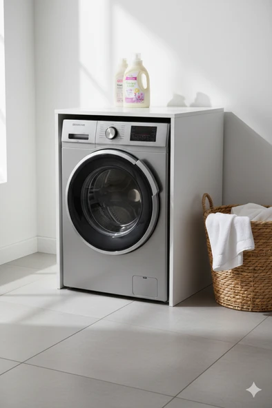 Aden Çamaşır ve Kurutma Makine Dolabı,Banyo Mobilyası ürün görseli 1