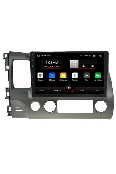 Drivetec Honda Civic Fd6 2006-2012 Android 4 Gb + 64 GB Rom Carplay Multimedya + GERİ GÖRÜŞ KAMERASI HEDİYE ürün görseli 1
