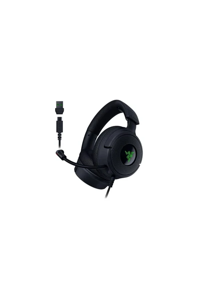 Razer Kraken V4 X RZ04-05180100-R3M1 Kablolu Siyah Gaming Kulaklık ürün görseli 1