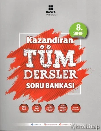 BAŞKA YAYINCILIK 8.SINIF KAZANDIRAN TÜM DERSLER SORU BANKASI ürün görseli 1