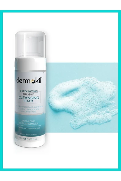 Dermokil Exfoliating AHA+BHA Niacinamide Yüz Temizleme Köpüğü 150 ml ürün görseli 1