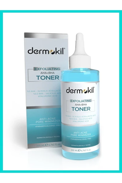 Dermokil Exfoliating AHA+BHA Niacinamide Tonik 200 ml ürün görseli 1