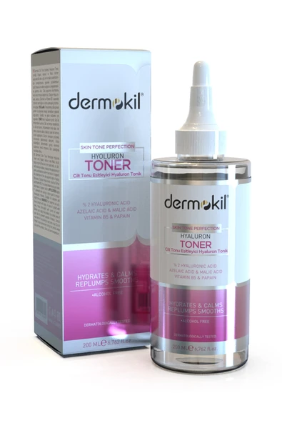 Dermokil Cilt Tonu Eşitleyici Hyaluron Tonik 200 ml ürün görseli 1