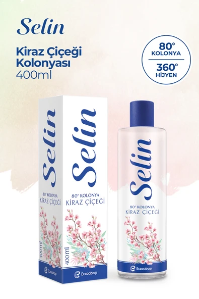 Parfümlü Kolonya Kiraz Çiçeği 400 ml 2'li Set - Resim 2