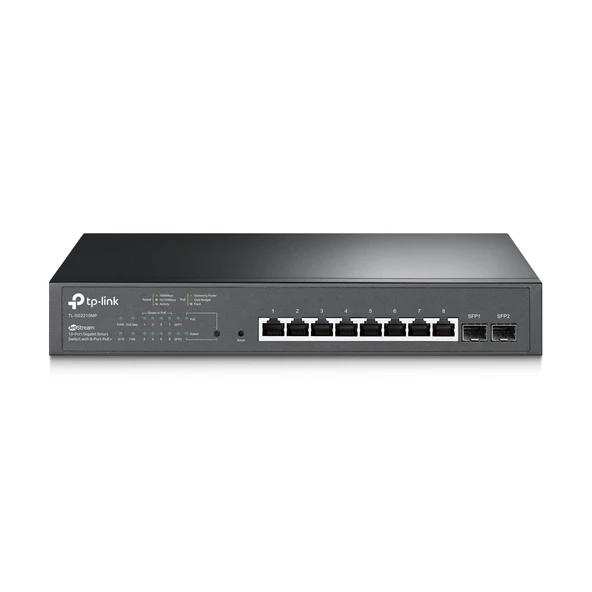 TP-Link TL-SG2210MP 10 Port 10/100/1000 Mbps Gigabit Switch ürün görseli 1