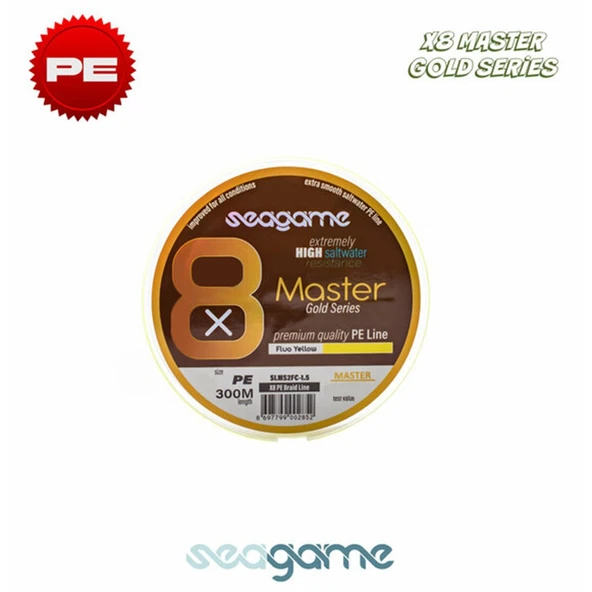 Seagame Master 8x 300m Fluo Yellow İp Misina - Resim 2