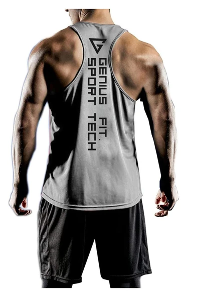 Erkek Dry Fit Y-back Gym Fitness Sporcu Atleti Genıus-fıt ürün görseli 1