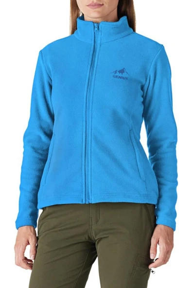 Kadın Tam Fermuarlı Kalın Outdoor Polar Ceket RENKLİ-TAM ürün görseli 1