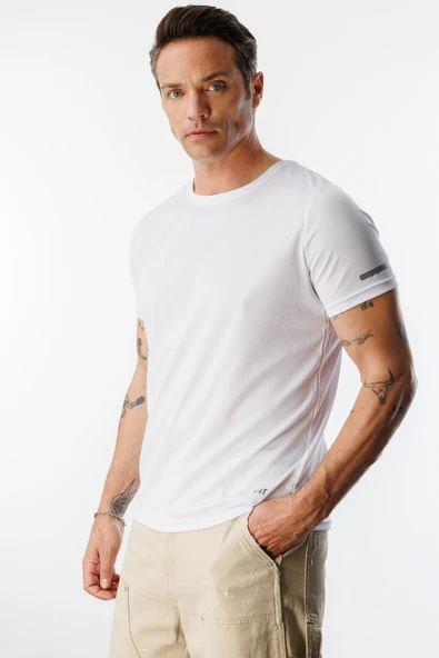 Erkek Nem Emici Hızlı Kuruma Atletik Teknik Performans Spor T-shirt DRIFIT-KISAKOLNEW ürün görseli 1
