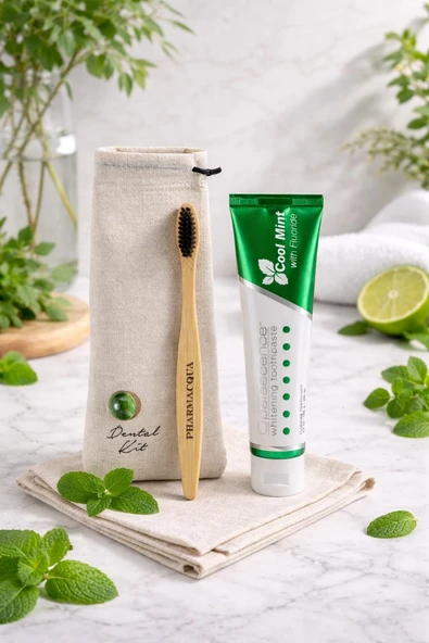 Dental Kit - Opalescence Cool Mint Beyazlatıcı Diş Macunu 133 gr + Bambu Diş Fırçası ürün görseli 1