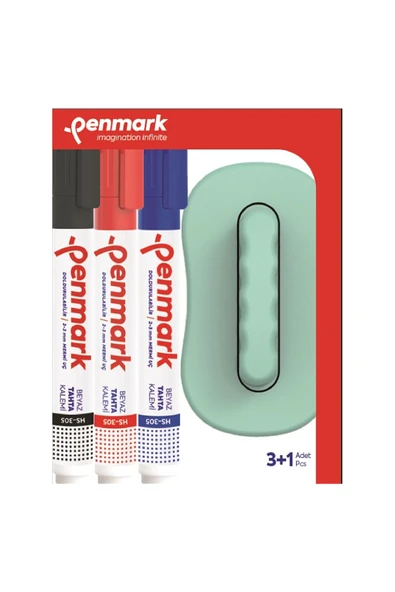 Tahta Kalemi 3 Lü Set+Silgi HS-305-TK3S ürün görseli 1