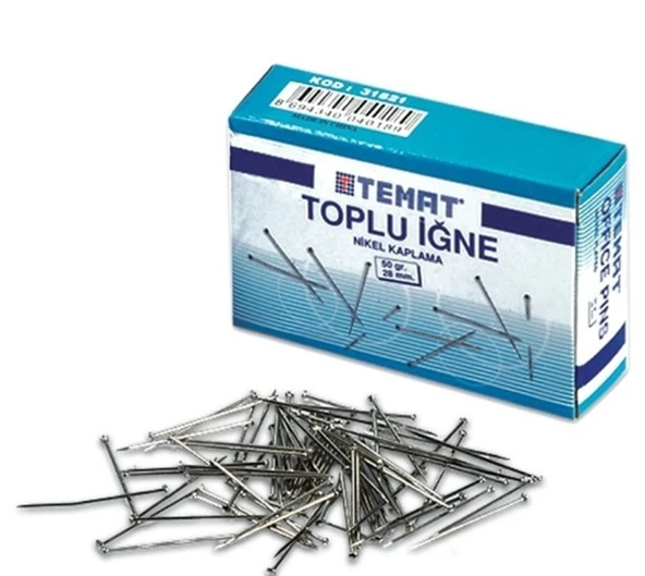 Temat Toplu İğne 20Gr - 4 kutu ürün görseli 1