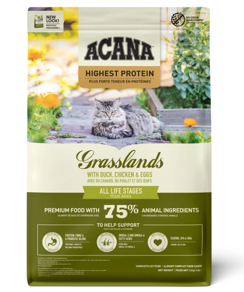 ACANA Grasslands Highest Protein (Yüksek Protein) Kedi Maması 1,8 kg ürün görseli 1
