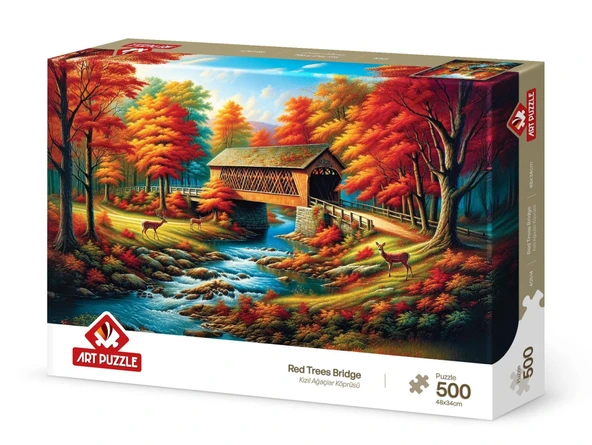 Art Puzzle Kızıl Ağaçlar Köprüsü 500 Parça - 40514 ürün görseli 1
