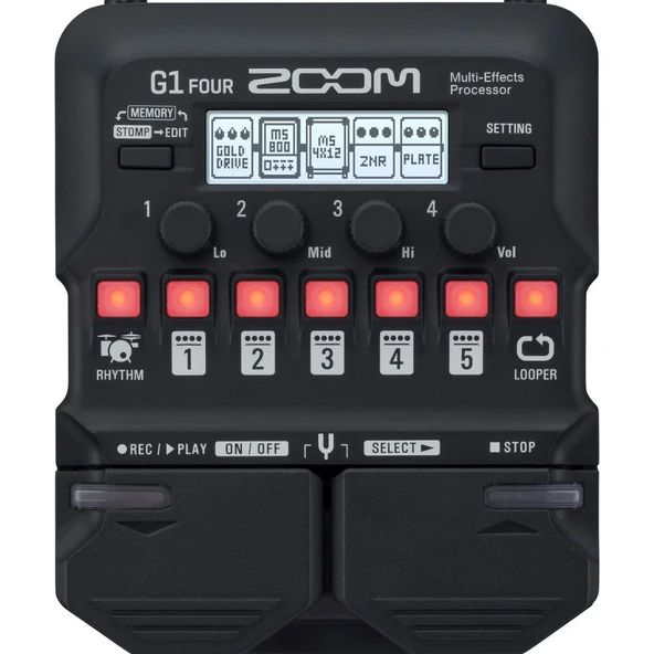Zoom G1 FOUR Multi-Efekt Prosesörü ürün görseli 1