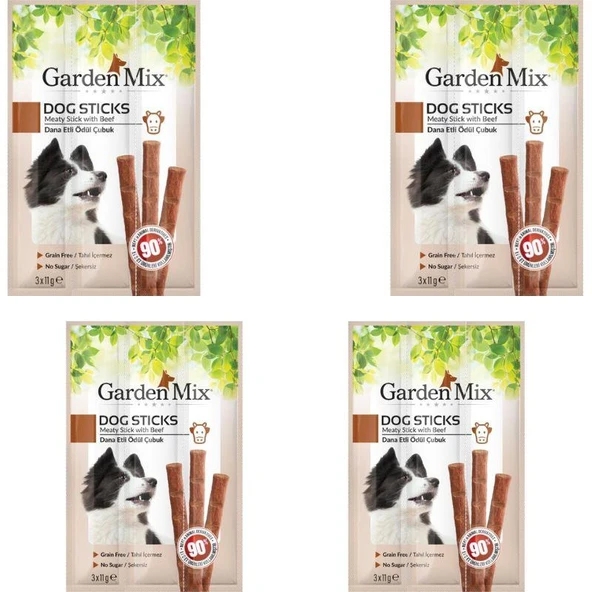 Gardenmix Dana Etli Köpek Stick Ödül 3*11 GR X 4 Adet ürün görseli 1