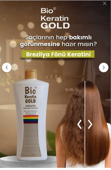 Bio Keratin Gold Gold Brezilya Fönü Keratini 700 ml 8681546031073 ürün görseli 1