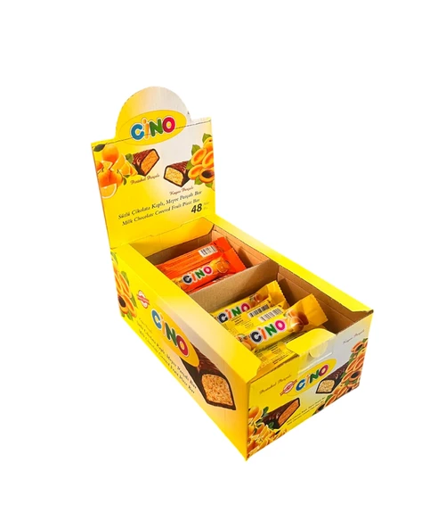 Cino Kayısı ve Portakallı Çikolata kaplı Bar 16 gr 48 Adet ürün görseli 1