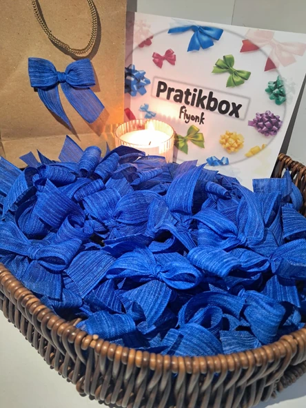 Keten Büyük Boy Fiyonk / 2,5 Cm'lik / Hediyelik / Süsleme /lacivert Renk / 50 Adet 1 Pratikbox Keten Büyük Boy Fiyonk / 2,5 Cm'lik / Hediyelik / Süsleme /lacivert Renk / 50 Adet ürün görseli 1