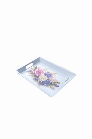 SPRENDA Kare Sert Plastik Tepsi 30 X 23 cm ürün görseli 1