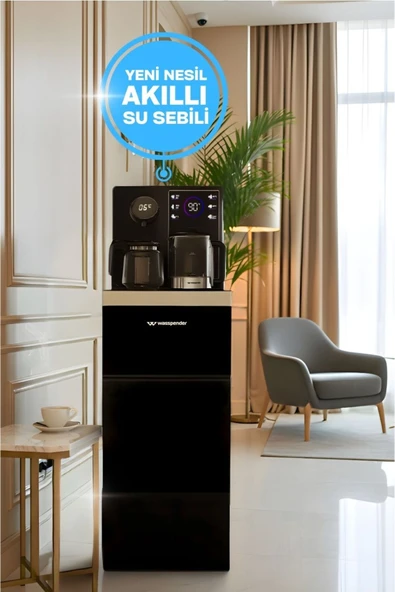 Wasspender Akıllı Su Sebili Gizli Damacanalı Sıcak ve Soğuk Su Çay Kahve Makinası Dokunmatik Ekran ürün görseli 1
