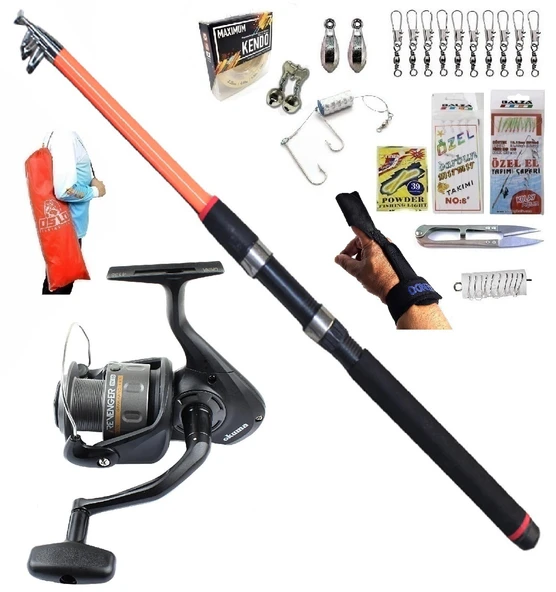 Okuma Revenger Rv-25 210cm 50-150gr Piranha Dolphin Kıyı Spin Olta Takımı Seti ürün görseli 1