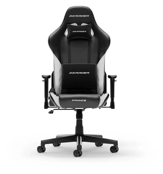 DXRACER Prince L Siyah- Beyaz GCLPF24LTCNW Oyuncu koltuğu ürün görseli 1
