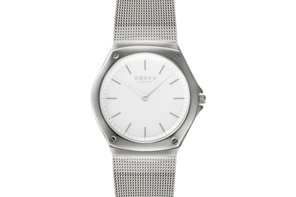 Obaku Denmark V316LXCWMC Quartz Hasır Kordon Gri Safir Cam 33 mm Kadın Kol Saati ürün görseli 1