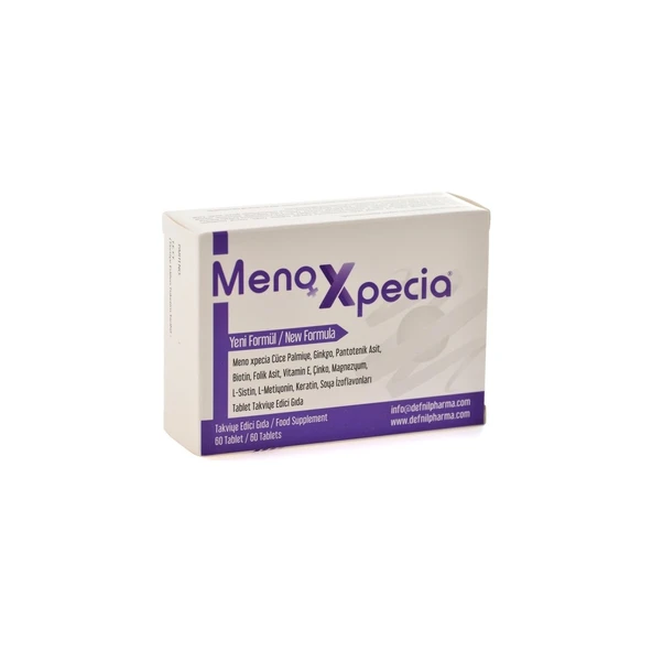 Meno xpecia Tablet Takviye Edici Gıda 60 Tablet Cüce Palmiye Ginkgo Biotin İçerir ürün görseli 1