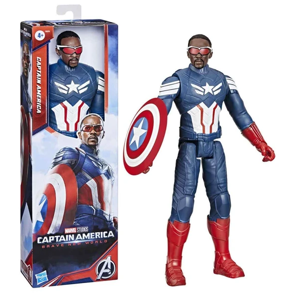 Marvel Titan Hero Captain America Brave New World Aksiyon Figürü 30 cm F9276 ürün görseli 1