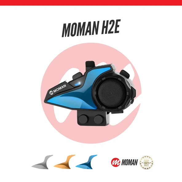 Moman H2E Motosiklet İnterkomu Çift Kanallı ürün görseli 1