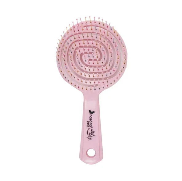 Nascita 3D Flexi Kontrol Açma Tarama Saç Fırçası Pembe ürün görseli 1