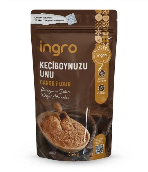 İngro Glutensiz Keçiboynuzu Unu 500 Gr ürün görseli 1
