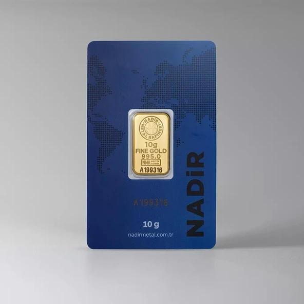 Nadir Gold 24 Ayar 10 Gram Külçe Altın ürün görseli 1