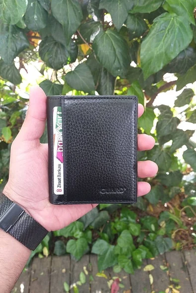 Guard Siyah Hakiki Deri Dikey Model Erkek Cüzdan // GRD260225WT945 ürün görseli 1