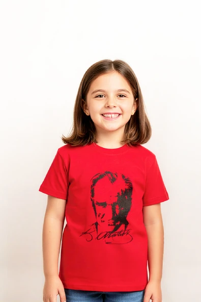 Kız Çocuk ATATURK Posterli T-Shirt 8-12 Yaş 12539 ürün görseli 1