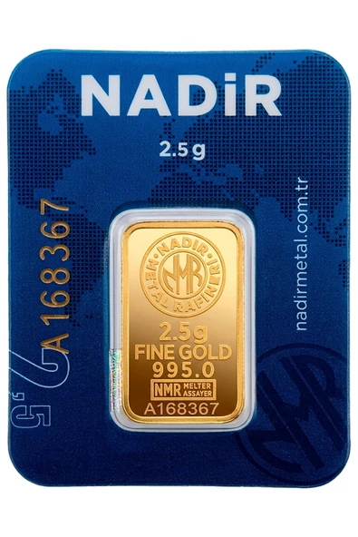 Nadir Gold 24 Ayar 2,5 Gram Külçe Altın ürün görseli 1