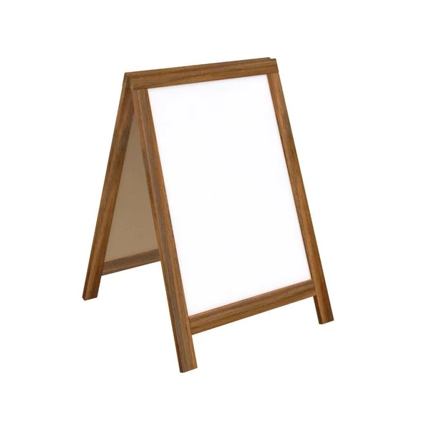 Ahşap A Pano 60x85cm - Beyaz ürün görseli 1