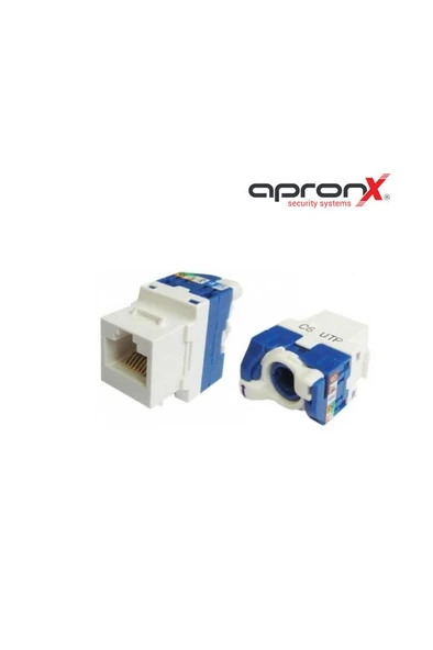 APX-UTP180 CAT6 180° UTP Keystone Jack (Legrand Type) (100 Adet) ürün görseli 1