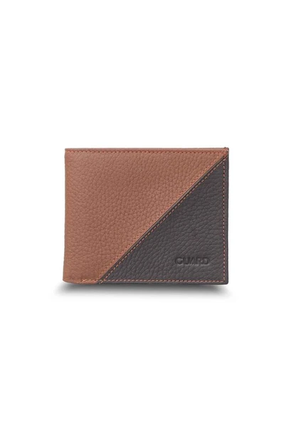 Guard Taba / Kahverengi Hakiki Deri Yatay Model Erkek Cüzdan // GRD260225WT878 ürün görseli 1