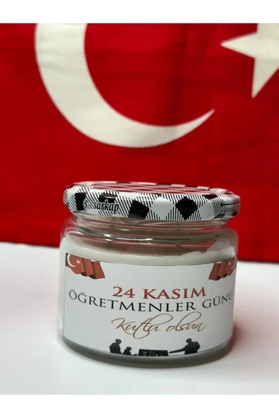 Görke Tasarım 24 Kasım Öğretmenler Günü Hediyesi, Öğretmenler Günü Mumu ürün görseli 1