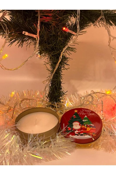 Görke Tasarım Yeni Yıl, Noel, Yılbaşı Hediyesi Happy New Year Metal Mum ürün görseli 1