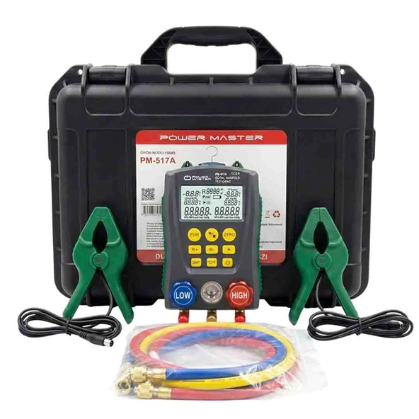 Powermaster PM-517A Dijital Manifold Test Cihazı Dijital Soğutma Analizörü ürün görseli 1
