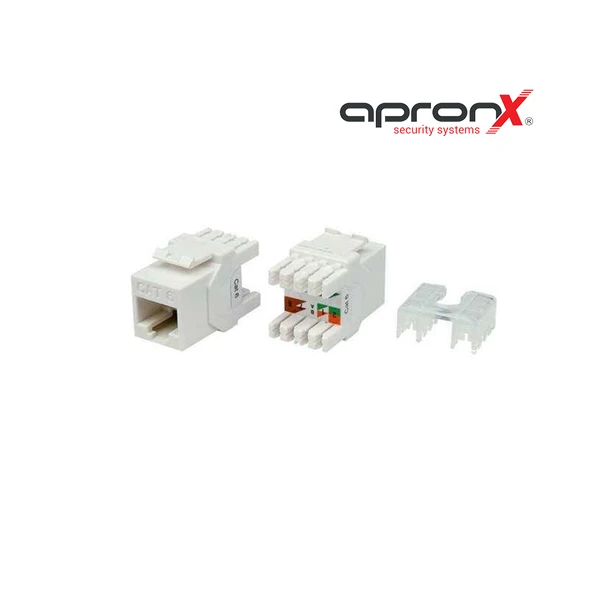 APX-UTP181 CAT6 180° UTP Keystone Jack ürün görseli 1