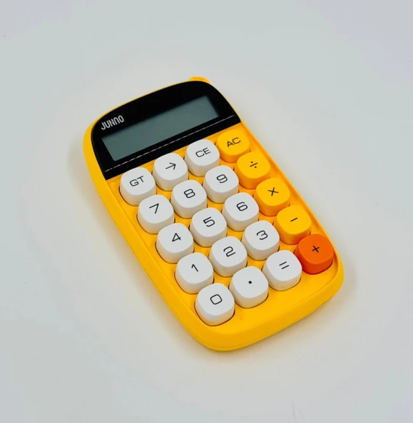 ZR734 Jn-660 Junno Sarı Hesap Makinesi ürün görseli 1