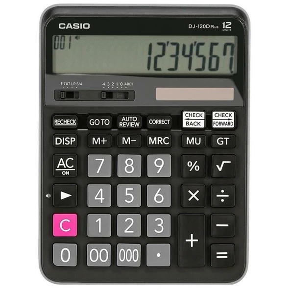 Casio DJ-120D Plus Masaüstü Hesap Makinası 12 Hane ürün görseli 1