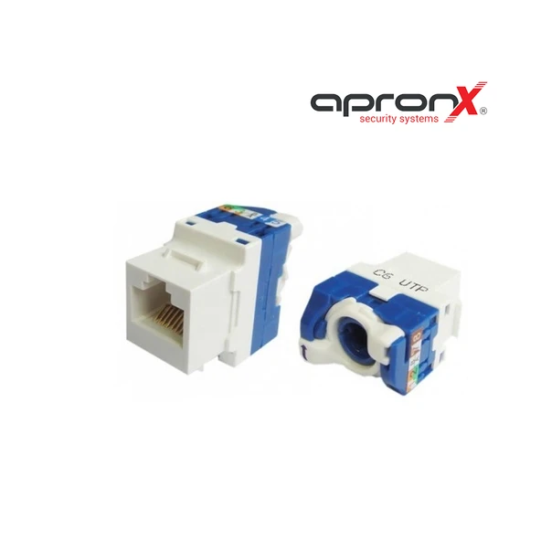 APX-UTP180 CAT6 180° UTP Keystone Jack (Legrand Type) ürün görseli 1