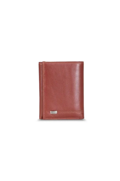 Guard Taba Hakiki Deri Üçe Katlamalı Dikey Model Erkek Cüzdanı // GRD260225WT965 ürün görseli 1